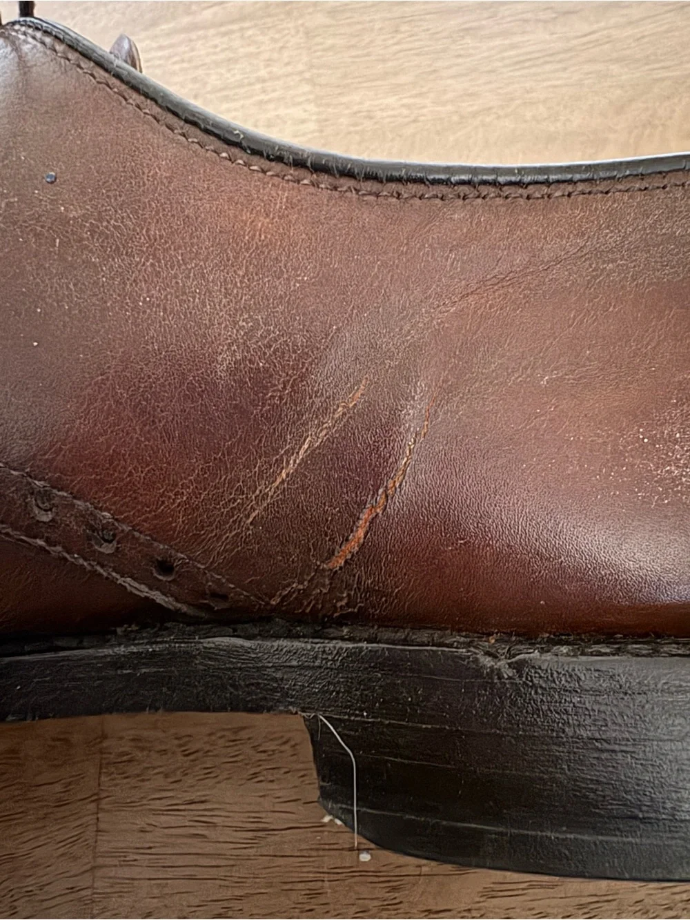 Allen Edmonds‎ Wendell Brown Bicycle Toe Oxfords Men’s 10.5 D Leather Old Money